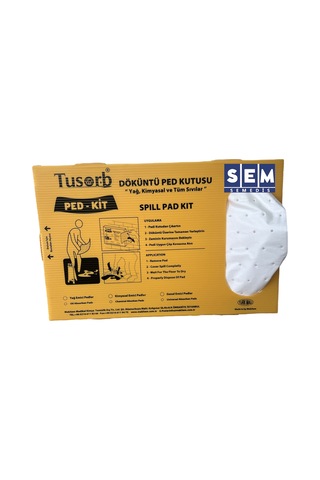 PED-KİT YAĞ VE KİMYASAL DÖKÜNTÜ TEMİZLEME PED 20'li ( renk: bey