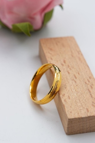 Latif Kuyumculuk 22 Ayar Altın Çizgi Bombeli Alyans Nişan Yüzüğü Lkyzk1528