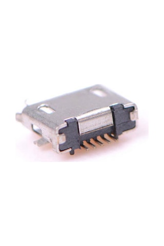 Koodmax-Micro Mikro Usb 5 Pin B Tipi Dişi Şase Konnektör Lehim Tipi 10'Lu