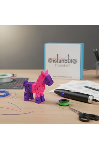 İstanbul Filament Pla 3d Kalem Yazıcı İçin 30 Renk 30x5 Metre 150 Metre Pla Filament 1.75mm