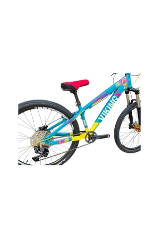 Vikingx Tuff X-25 Dirt Jump Bisiklet Yeşil-sarı Pt315 Siyah