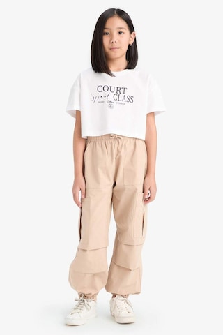 DeFacto Kız Çocuk Paraşüt Kargo Cepli Jogger Paça Pantolon E0162A825SMBG775 Bej