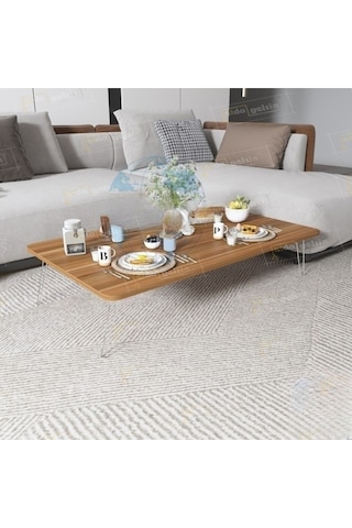 Yeni Model Dikdörtgen Yer Sofrası 60 110 Ahşap