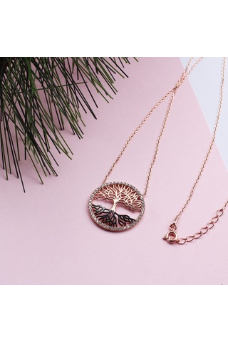 Glorria Gümüş Hayat Ağacı Kolye (381943722)