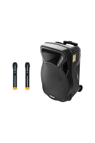 Osawa OSW-9135 150 W UHF 2x El Mikrofon Portatif Taşınabilir Anfi Ses Sistemi