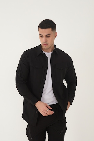 Camp Scoutland Camp387 Outdoor Tactical Rahat Ve Kullanışlı Su İticili Erkek Taktik Gömlek Siyah