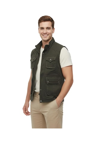 Dynamo Erkek Kışlık İçi Peluş Spor Avcı Yelek 4100 Bgl-st04996 Haki
