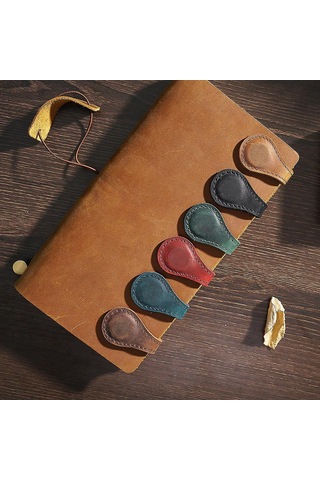 Manyetik Deri Kitap Ayracı, Gravürlü, Hediye Seçeneği