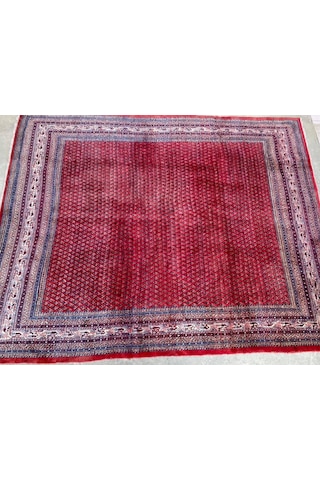 Antika Yüne Pamuk El Dokuma Sarough Iran Halısı 3X3,60M