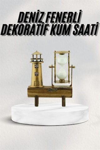 Zengemtx Hediyelik Kum Saati Retro Dekoratif Deniz Feneri Kum Saati
