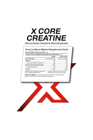 Kreatin 300 Gr 100 Servis Aromasız 200 Mesh Mikronize Creatine Monohidrat