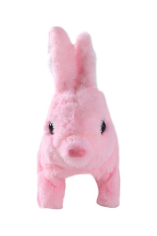 Pilli Peluş Tavşan - Pembe