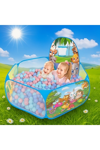 Katlanabilir Top Havuzu 100 Adet Havuz Top Potalı Oyun Parkı Kolay Kurulum ,taşınabilir Tasarım