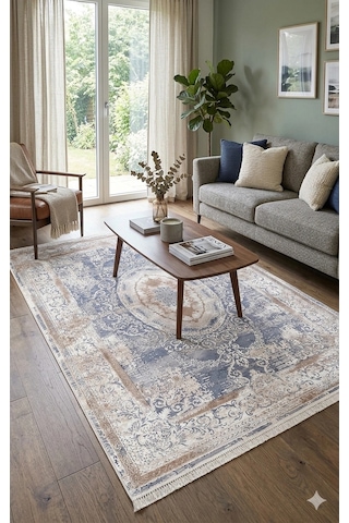 Padişah Halı 160x230 Santo Koleksiyonu 31881-035 Mavi