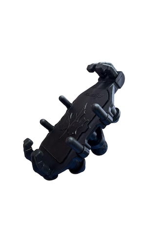 Universal Motosiklet Telefon Tutucu Titreşim Önleyicili Siyah