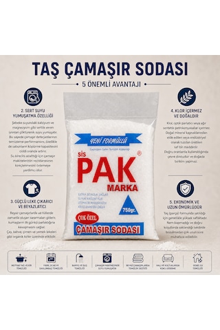 2'li Taş Çamaşır Sodası
