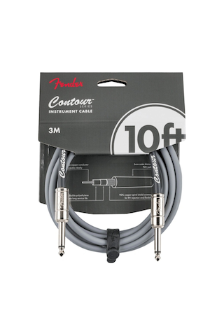Fender Contour Serisi 3 Mt. Gitar Kablosu Inca Silver Enstrüman Kablosu