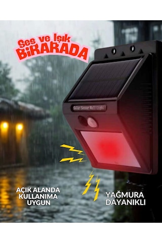 Domuz Kovucu Ayı Kovucu Işıklı Sesli Güneş Enerjili Sensörlü Solar Gece Gündüz Modlu 3'lü Set