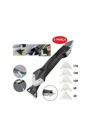 Derz Kazıyıcı Fayans Derz Dolgu Kazıma Aparatı Ve Uygulayıcı 5 Parça Silikon Çekme Uygulama