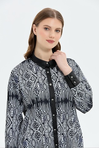 Müsemma Desenli Alt Üst Takım Siyah - 703448795 Siyah