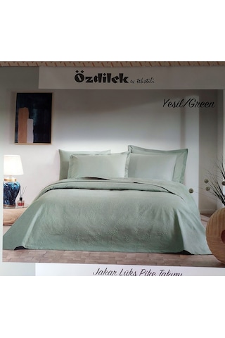 Özdilek Rf -yeşil- Jakar Lux Km Z Çift Kişilik Pike Takımı Yeşil
