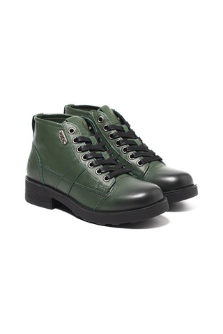 Military Green Bot Erkek Oxm003613 Oxs Frank 0036 Mıd M Leather Mıl.green Military Green