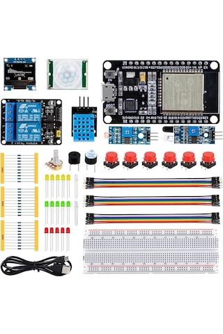 Esp32 Esp-32s Wifi Iot Geliştirme Kartı Temel Başlangıç Seti