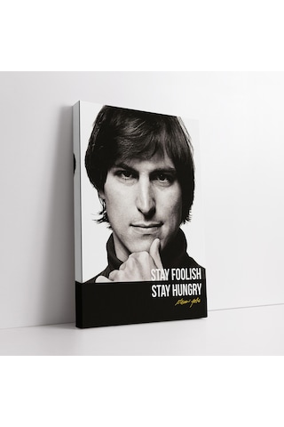 Steve Jobs Motivasyonel Alıntı Kanvas Tablo