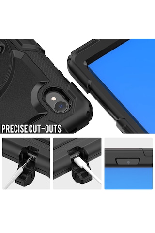 Samsung Galaxy Uyumlu Tab A9 X110 X115 Kılıf Defender Askılı Pars Case Fuji