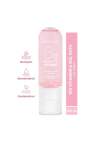 Bade Natural Vitamist B12 Vitamini & Gül Yüz Spreyi 100 ML