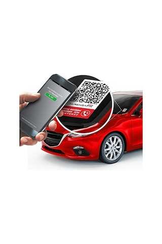 Numaratik Qr Okuyucu Hatalı Park Cam Etiketi Sticker Numaranız Görünmez