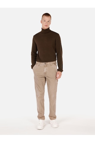 Colins Regular Fit Turtle Neck Kahverengi Erkek Kazak Cl1064879 Kahverengi