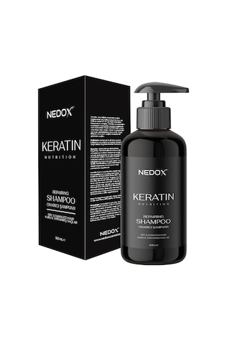 Nedox Yıpranmış Saçlar için Keratinli Saç Bakım Şampuanı 500 ML