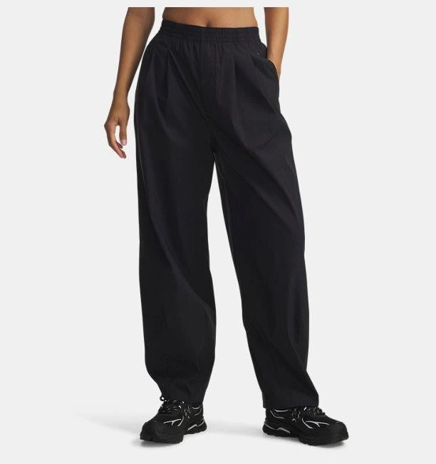 Under Armour Ua Unstoppable Wvn Pleat Pt Kadın Eşofman Altı-30901 Siyah