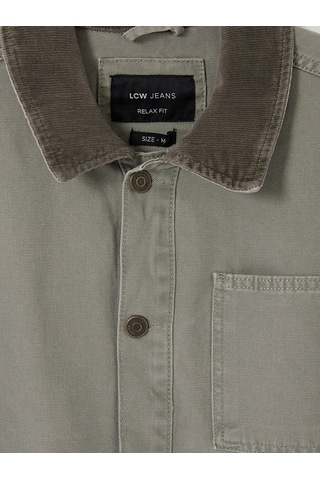 Lcw Jeans Haki Loose Fit Erkek Jean Ceket