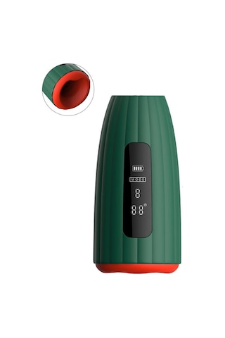 Carmine Isıtmalı Şarjlı Su Geçirmez Titreşimli Mastürbatör