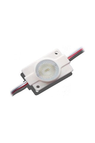 12 Volt 1.5 Watt Tek Mercekli Modül Led Beyaz (10 Adet)