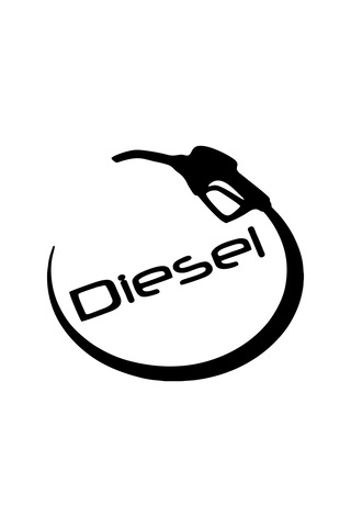 Quart Aksesuar 12 X 11 Cm Diesel Depo Kapağı Sticker Yakıt Deposu Sticker Siyah Standart