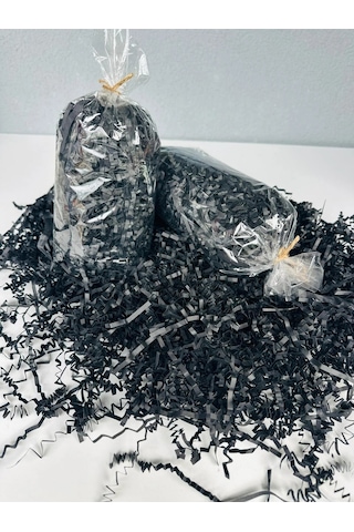 Siyah Z Zigzag Kırpık Kağıt 500 Gr Hediye Kutu İçi Dolgu & Süsleme