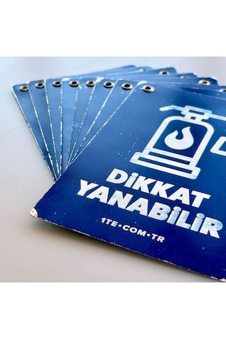 Isg Alüminyum Uyarı Levhası Seti 13x18cm, 8 Adet