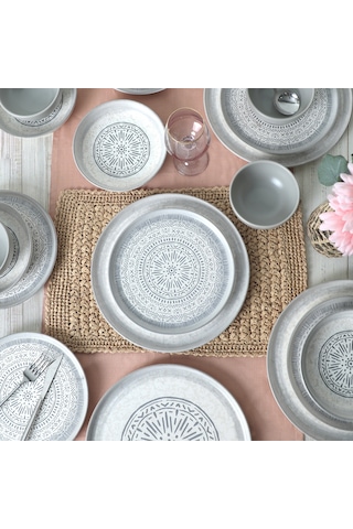 Keramika Stone Nordic Yemek Takımı 24 Parça 6 Kişilik 21426-27