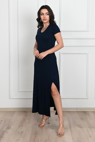Koza Butik Kadın Yırtmaç Detaylı Elbise 5174-23 001