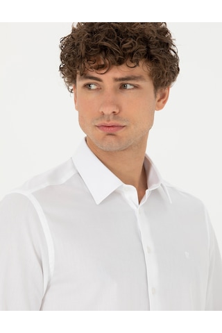 Pierre Cardin Erkek Beyaz Gömlek Basic 50277645-vr013 Beyaz