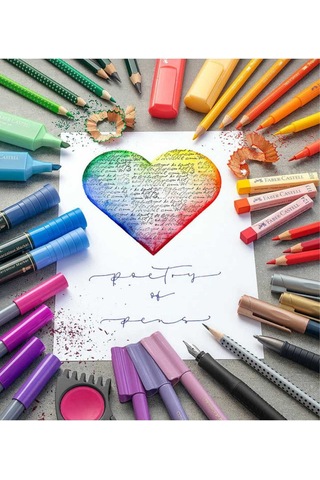 Tikky Versatil Kalem 0.7 Mm. 3 Adet Faber Castell 75 Mm 2b 0.7 Mm. 24'lü Tüp + Silgi Vişne Çürüğü