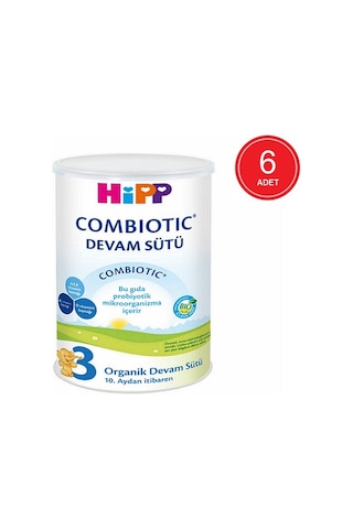 Hipp Organik 3 Devam Sütü 350 G 6 Adet