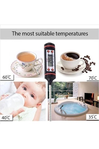 Dijital Gıda Mutfak Termometresi Sıcaklık Ölçer Tp-101