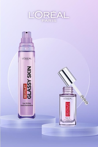 Revitalift Filler Glassy Skin Cam Cilt Görünümü Veren Krem 50 Ml + Göz Serumu 20 Ml Set pktglassyskinset1-11096