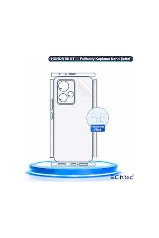 Honor 90 Gt Uyumlu Fullbody Arka Kaplama Hidrojel Koruyucu Film 72930771