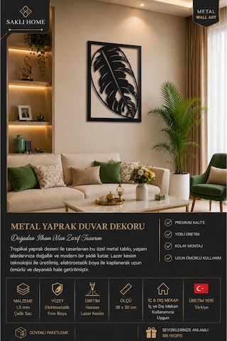 Tropikal Yaprak Metal Duvar Tablosu 38x30 Cm Çerçeveli Lazer Kesim Metal Duvar Dekoru 1.5 Mm Çelik Sac Elektrostatik Boyalı İç Ve Dış Mekân Siyah Yaprak Tropikal Yaprak Metal Duvar Tablosu 38x30 Cm Çerçeveli Lazer Kesim Metal Duvar Dekoru 1.5 Mm Çelik Sac Elektrostatik Boyalı İç Ve Dış Mekân Siyah Yaprak