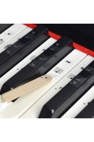 Renksik Piyano Org Klavye Tuşlar İçin Nota Sticker Etiketi Akses